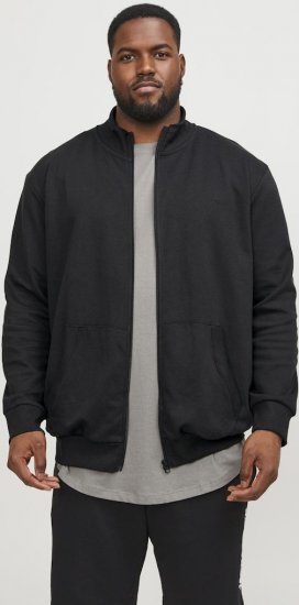 Jack & Jones PAULOS Turtleneck Zip Sweatshirt Black - Sweatshirts & hoodies - Sweatshirts/Hoodies grande taille homme