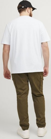 Jack & Jones PAULOS T-Shirt White - T-shirts - T-shirts Homme Grande Taille