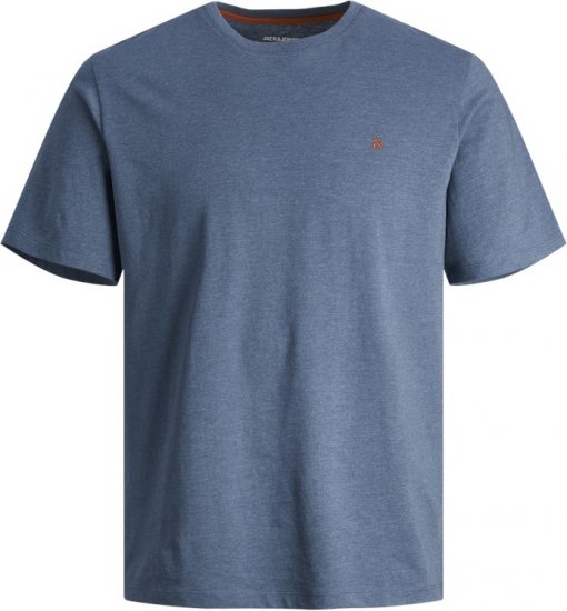 Jack & Jones PAULOS T-Shirt Denim Blue - T-shirts - T-shirts Homme Grande Taille