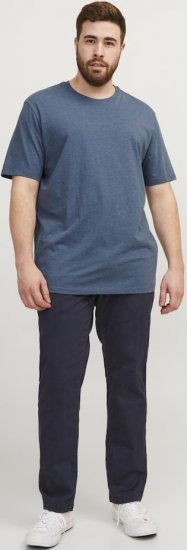 Jack & Jones PAULOS T-Shirt Denim Blue - T-shirts - T-shirts Homme Grande Taille