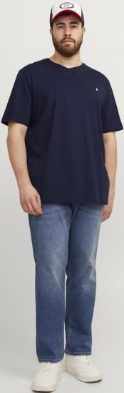 Jack & Jones PAULOS T-Shirt Navy Blazer - T-shirts - T-shirts Homme Grande Taille