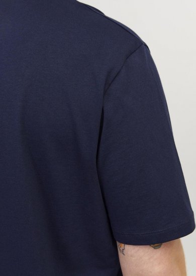 Jack & Jones PAULOS T-Shirt Navy Blazer - T-shirts - T-shirts Homme Grande Taille