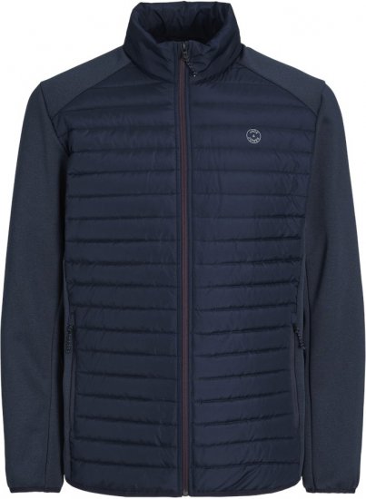 Jack & Jones MULTI SET-IN Sleeves Quilted Jacket With Collar Navy Blazer - Vestes - Vestes homme grandes tailles