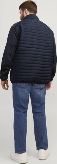 Jack & Jones MULTI SET-IN Sleeves Quilted Jacket With Collar Navy Blazer - Vestes - Vestes homme grandes tailles