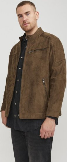Jack & Jones ROCKY Jacket Brown - Vestes - Vestes homme grandes tailles
