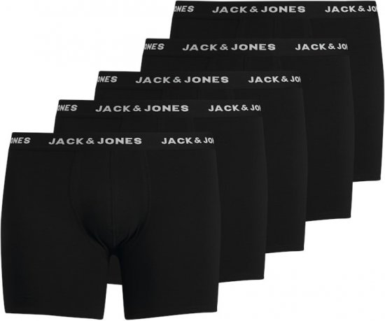 Jack & Jones HUEY Trunks 5-Pack Black - Sous-vêtements & bain - Sous-vêtements Grande Taille