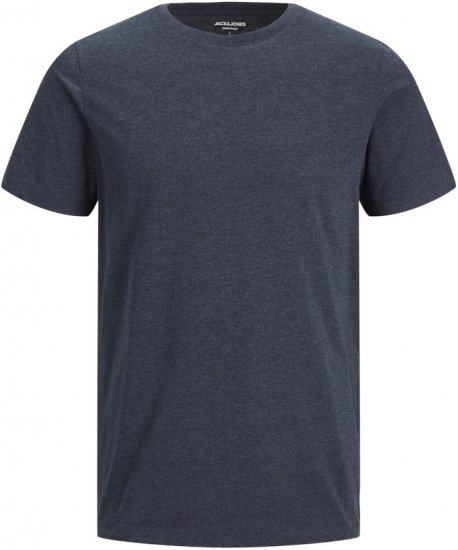 Jack & Jones ORGANIC T-Shirt Navy Blazer/Melange - T-shirts - T-shirts Homme Grande Taille
