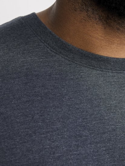 Jack & Jones ORGANIC T-Shirt Navy Blazer/Melange - T-shirts - T-shirts Homme Grande Taille