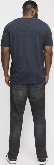 Jack & Jones ORGANIC T-Shirt Navy Blazer/Melange - T-shirts - T-shirts Homme Grande Taille