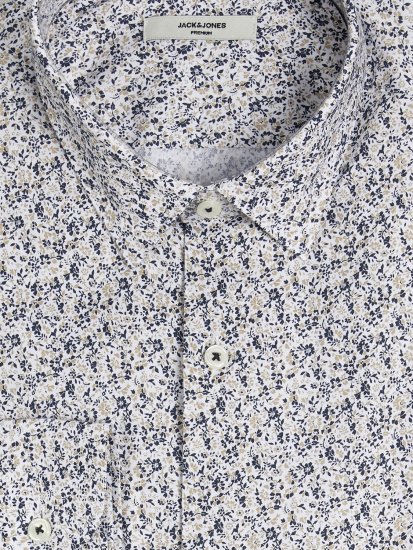 Jack & Jones JPRBLANORDIC LS Shirt White - Chemises - Chemises Grandes Tailles Hommes