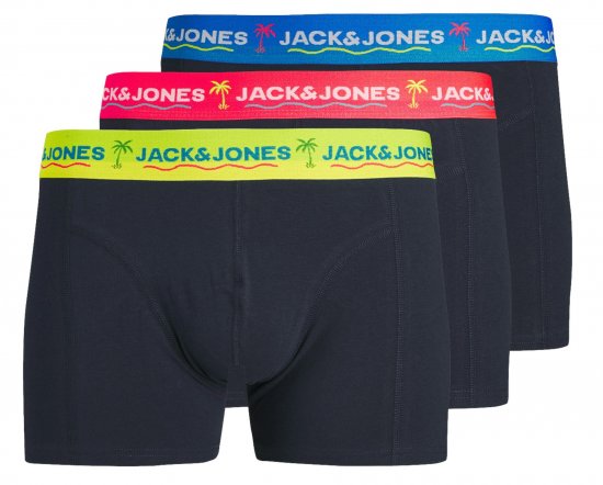 Jack & Jones JACTHOMAS Trunks 3-Pack Navy Blazer - Sous-vêtements & bain - Sous-vêtements Grande Taille