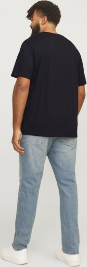 Jack & Jones LOGO O-Neck T-Shirt Black - T-shirts - T-shirts Homme Grande Taille
