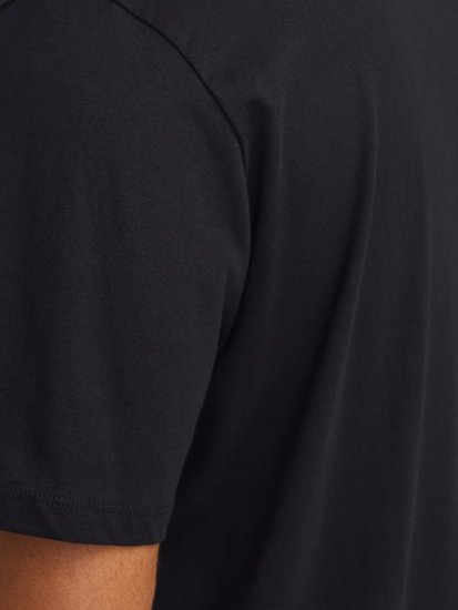 Jack & Jones LOGO O-Neck T-Shirt Black - T-shirts - T-shirts Homme Grande Taille