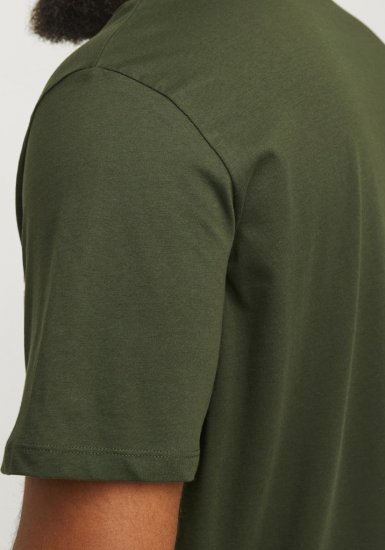 Jack & Jones JJELOGO O-Neck T-Shirt Kombu Green - T-shirts - T-shirts Homme Grande Taille