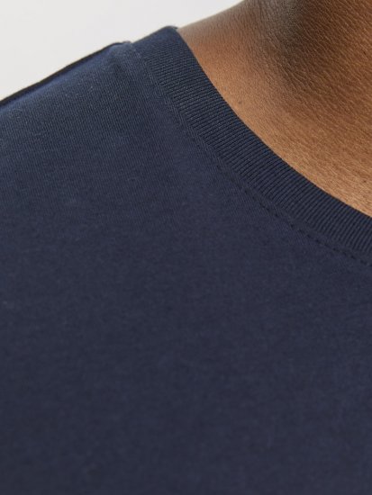 Jack & Jones LOGO O-Neck T-Shirt Dark Blue - T-shirts - T-shirts Homme Grande Taille