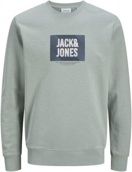 Jack & Jones HUDSON Sweatshirt Iceberg Green - Sweatshirts & hoodies - Sweatshirts/Hoodies grande taille homme