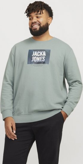 Jack & Jones HUDSON Sweatshirt Iceberg Green - Sweatshirts & hoodies - Sweatshirts/Hoodies grande taille homme