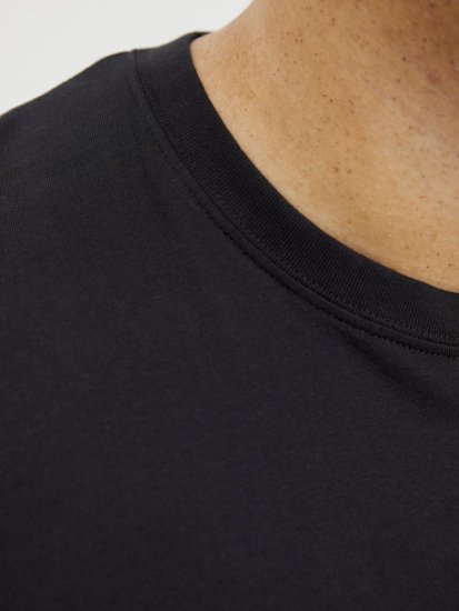 Jack & Jones Tarmac Branding Crew Neck T-Shirt Black - T-shirts - T-shirts Homme Grande Taille