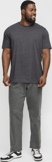 Jack & Jones ORGANIC T-Shirt Dark Grey Melange - T-shirts - T-shirts Homme Grande Taille