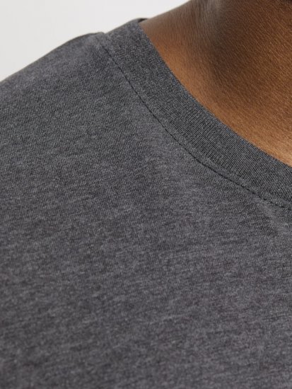 Jack & Jones ORGANIC T-Shirt Dark Grey Melange - T-shirts - T-shirts Homme Grande Taille