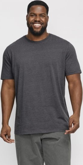 Jack & Jones ORGANIC T-Shirt Dark Grey Melange - T-shirts - T-shirts Homme Grande Taille