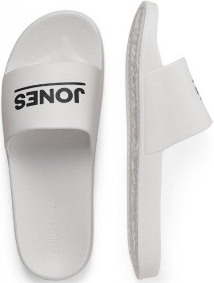 Jack & Jones Wollie Slippers White - Chaussures homme 40-52 - 