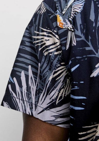 Jack & Jones Hawaii AOP Shirt Blue - Chemises - Chemises Grandes Tailles Hommes