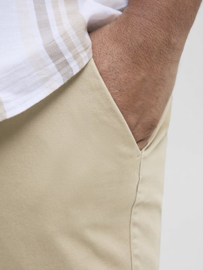 Jack & Jones Dave Chino Shorts Beige - Shorts - Shorts hommes grande taille