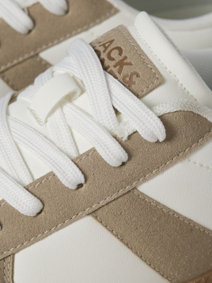 Jack & Jones Valencia Sneakers White/Travertine - Chaussures homme 40-52 - 