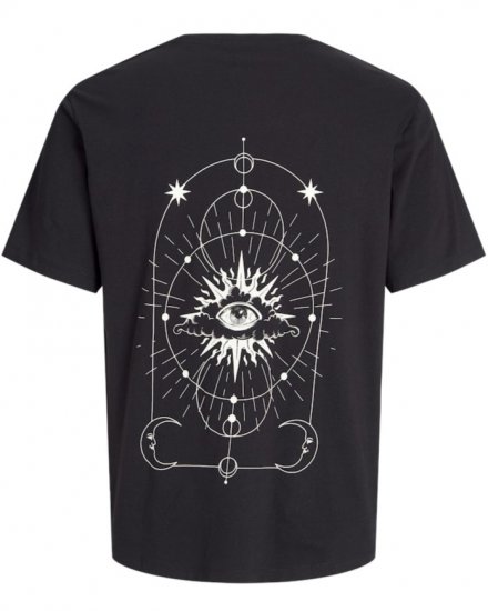  Jack & Jones Jackie Crew Neck T-Shirt Black - T-shirts - T-shirts Homme Grande Taille