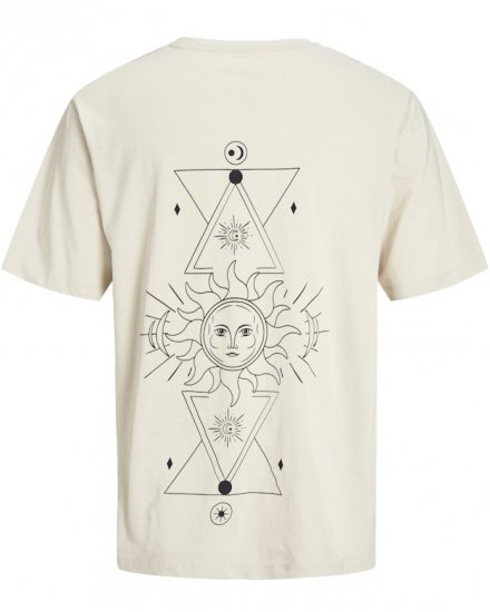 Jack & Jones Jackie Crew Neck T-Shirt Moonbeam - T-shirts - T-shirts Homme Grande Taille