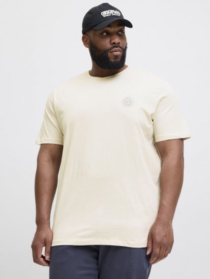 Jack & Jones Jackie Crew Neck T-Shirt Moonbeam - T-shirts - T-shirts Homme Grande Taille