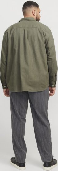 Jack & Jones Raymond Spring Long Sleeve Overshirt Green - Chemises - Chemises Grandes Tailles Hommes