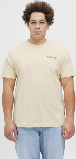 Jack & Jones Boston Photo Crew Neck T-Shirt Antique White - T-shirts - T-shirts Homme Grande Taille