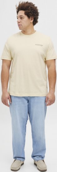 Jack & Jones Boston Photo Crew Neck T-Shirt Antique White - T-shirts - T-shirts Homme Grande Taille