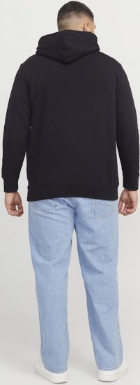 Jack & Jones Frederiksberg Box Script Hoodie Black - Sweatshirts & hoodies - Sweatshirts/Hoodies grande taille homme