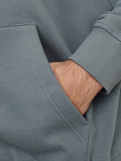 Jack & Jones Frederiksberg Box Script Hoodie Grey - Sweatshirts & hoodies - Sweatshirts/Hoodies grande taille homme