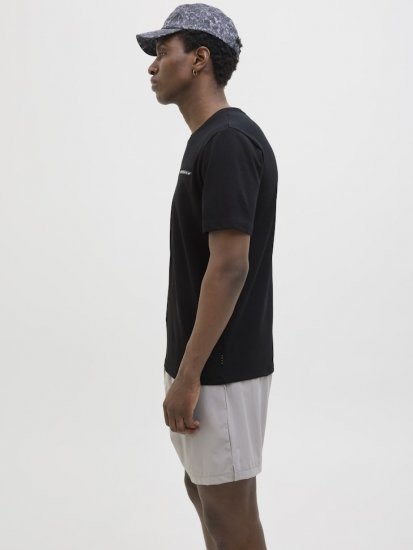 Jack & Jones FUSION Full Branding T-Shirt Black - T-shirts - T-shirts Homme Grande Taille