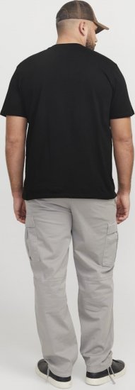 Jack & Jones Tarmac Camo Crew Neck T-Shirt Black - T-shirts - T-shirts Homme Grande Taille