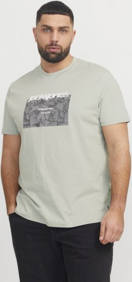 Jack & Jones Tarmac Camo Crew Neck T-Shirt Green - T-shirts - T-shirts Homme Grande Taille