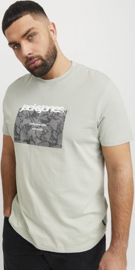 Jack & Jones Tarmac Camo Crew Neck T-Shirt Green - T-shirts - T-shirts Homme Grande Taille