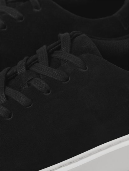 Jack & Jones Stockholm Leather Sneakers Black/Suede - Chaussures homme 40-52 - 