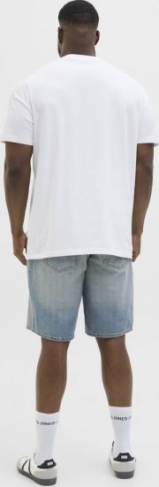Jack & Jones Hydra Crew Neck T-Shirt Bright White - T-shirts - T-shirts Homme Grande Taille