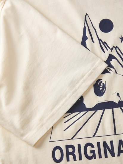 Jack & Jones Bellagio Collage Crew Neck T-Shirt Antique White - T-shirts - T-shirts Homme Grande Taille