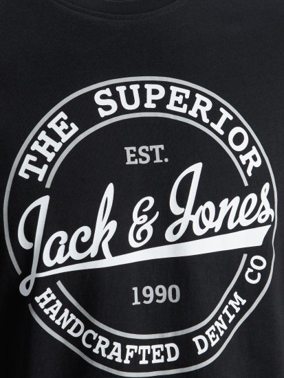 Jack & Jones JJBRAT T-Shirt Black - T-shirts - T-shirts Homme Grande Taille