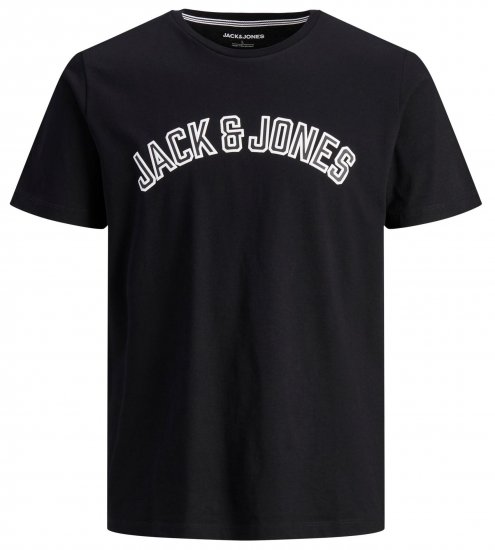 Jack & Jones JJCITY T-Shirt Black - T-shirts - T-shirts Homme Grande Taille