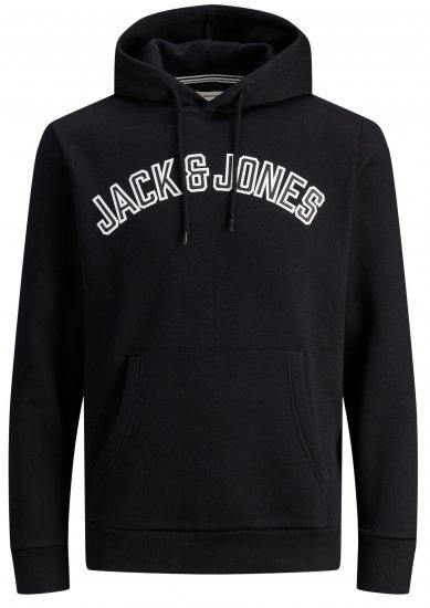 Jack & Jones JJCITY Hoodie Black - Sweatshirts & hoodies - Sweatshirts/Hoodies grande taille homme
