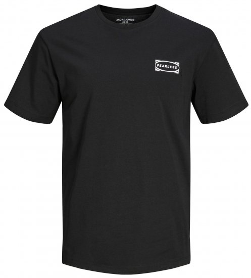 Jack & Jones JCOEDTN T-Shirt with Back Print Black - T-shirts - T-shirts Homme Grande Taille