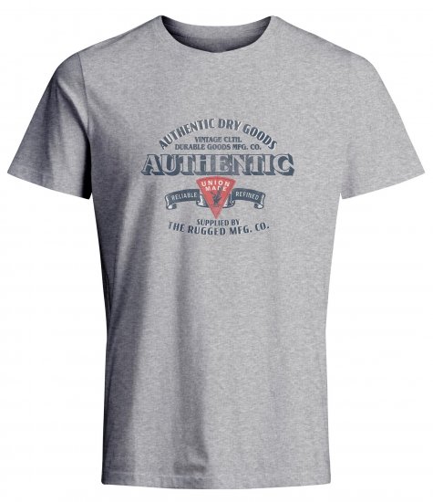 Jack & Jones JPRBLU Vintage T-shirt Grey - T-shirts - T-shirts Homme Grande Taille