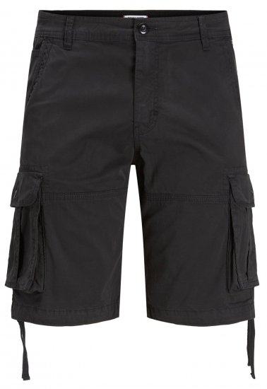 jack & Jones JPSTZEUS Cargo Shorts Black - Shorts - Shorts hommes grande taille